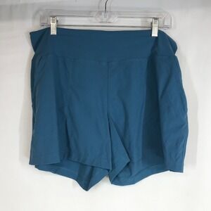 Mountain Hardwear Womens Size Large Blue Athletic Shorts Outdoor Performance